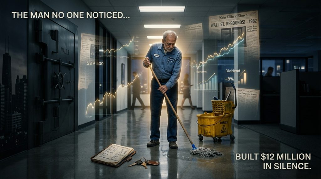 The Janitor Everyone Ignored for 30 Years Quietly Built a $12 Million Secret Dividend Empire No One Ever Suspected